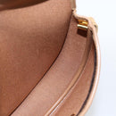 Christian Dior Honeycomb Canvas Shoulder Bag PVC Black Gold Auth 170912-18