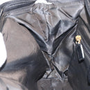 CELINE Circle Shoulder Bag Nylon Leather Black Gold Auth 170915-20
