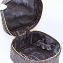 CHANEL Matelasse Vanity Handtas Lamshuid Donkerbruin Goudkleurig CC Geauthenticeerd 170916-15