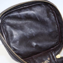 CHANEL Matelasse Vanity Handtas Lamshuid Donkerbruin Goudkleurig CC Geauthenticeerd 170916-16