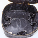 CHANEL Matelasse Vanity Handtas Lamshuid Donkerbruin Goudkleurig CC Geauthenticeerd 170916-18