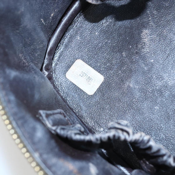 CHANEL Matelasse Vanity Handtas Lamshuid Donkerbruin Goudkleurig CC Geauthenticeerd 170916