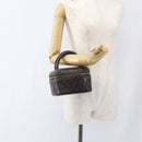CHANEL Matelasse Vanity Handtas Lamshuid Donkerbruin Goudkleurig CC Geauthenticeerd 170916-22