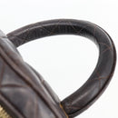 CHANEL Matelasse Vanity Handtas Lamshuid Donkerbruin Goudkleurig CC Geauthenticeerd 170916-8