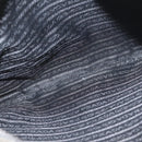 PRADA Hand Bag Canvas Leather Khaki Silver Auth 170921-11