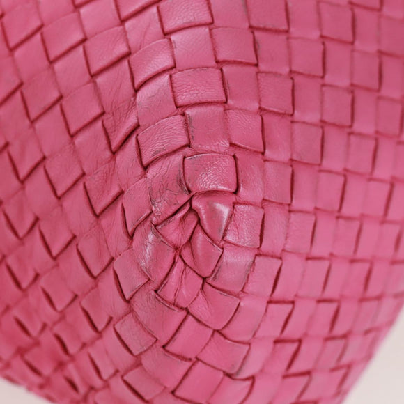 BOTTEGA VENETA INTRECCIATO Handtasche Leder Pink Auth 170925V