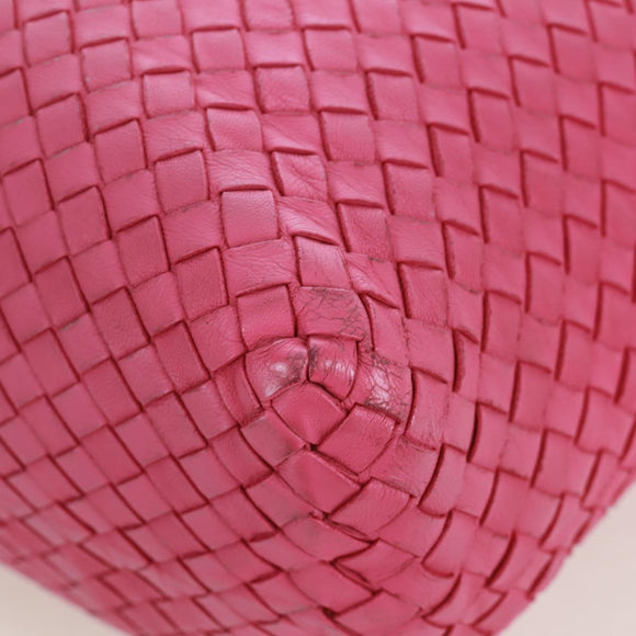 BOTTEGA VENETA INTRECCIATO Handtasche Leder Pink Auth 170925V