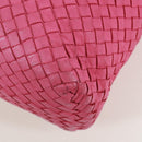 BOTTEGA VENETA INTRECCIATO Handtasche Leder Pink Auth 170925V-18