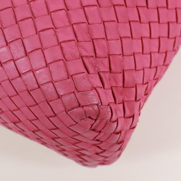 BOTTEGA VENETA INTRECCIATO Handtasche Leder Pink Auth 170925V