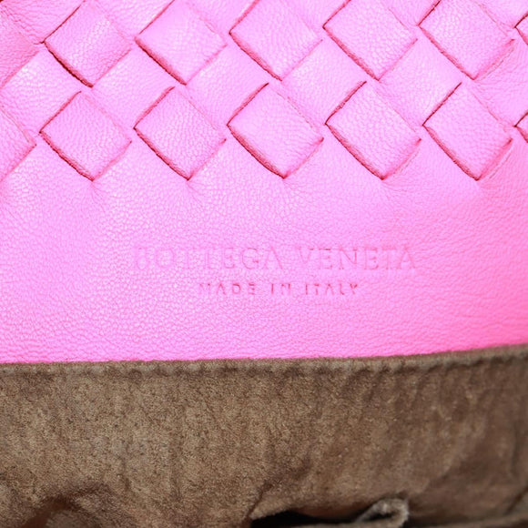 BOTTEGA VENETA INTRECCIATO Handtasche Leder Pink Auth 170925V