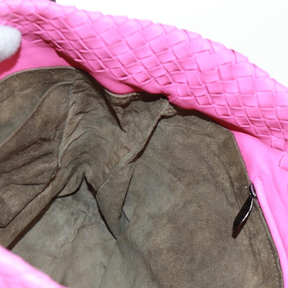 BOTTEGA VENETA INTRECCIATO Handtasche Leder Pink Auth 170925V