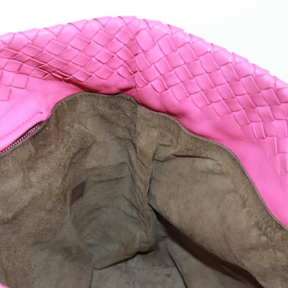 BOTTEGA VENETA INTRECCIATO Handtasche Leder Pink Auth 170925V