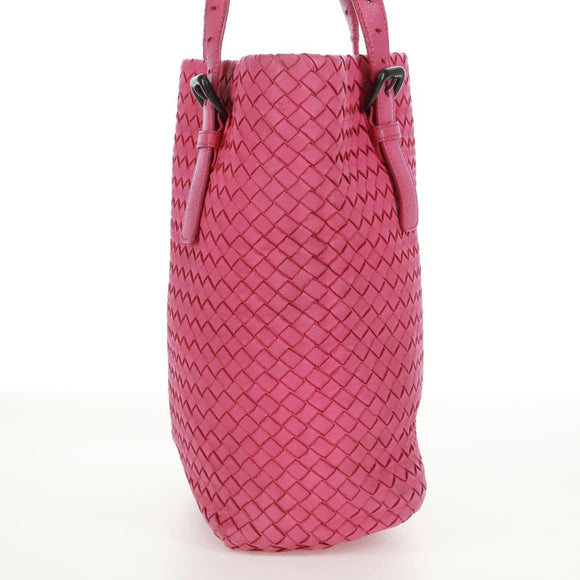 BOTTEGA VENETA INTRECCIATO Handtasche Leder Pink Auth 170925V