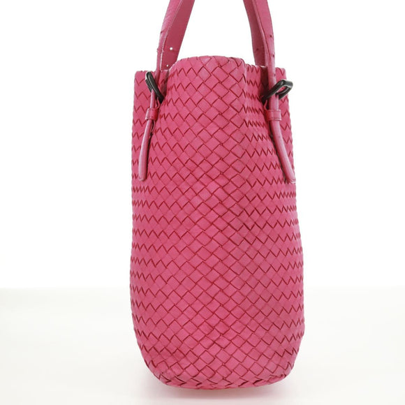 BOTTEGA VENETA INTRECCIATO Handtasche Leder Pink Auth 170925V