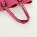 BOTTEGA VENETA INTRECCIATO Handtasche Leder Pink Auth 170925V-7