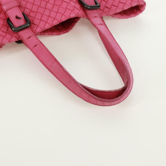 BOTTEGA VENETA INTRECCIATO Handtasche Leder Pink Auth 170925V