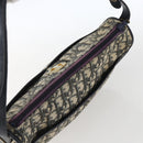 Christian Dior Trotter Canvas Shoulder Bag Navy Gold Auth 170926-6