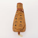 MCM Logogram Vicetos Golf Club Headcover PVC-Leder Braun Gold Auth 170928-18