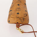 MCM Logogram Vicetos Golf Club Headcover PVC-Leder Braun Gold Auth 170928-7