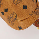 MCM Logogram Vicetos Golf Club Headcover PVC-Leder Braun Gold Auth 170928-9