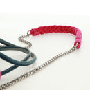 Miu Miu Schoudertas met ketting denim 2-weg blauw Auth 170929V-17