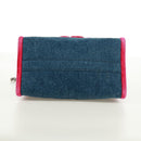Miu Miu Schoudertas met ketting denim 2-weg blauw Auth 170929V-5
