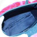 Miu Miu Schoudertas met ketting denim 2-weg blauw Auth 170929V-9