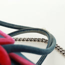 Miu Miu Schoudertas met ketting denim 2-weg blauw Auth 170929V-15