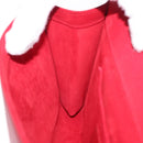 SAINT LAURENT Y Line Clutch Bag Leather Red Gold 311213 Auth 170930-18