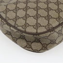 GUCCI GG Supreme Web Sherry Line Clutch Bag PVC Beige Gold 89 01 034 Auth 170931-13