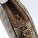 GUCCI GG Supreme Web Sherry Line Clutch Bag PVC Beige Gold 89 01 034 Auth 170931-15