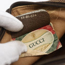 GUCCI GG Supreme Web Sherry Line Clutch Bag PVC Beige Gold 89 01 034 Auth 170931-20