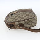 GUCCI GG Supreme Web Sherry Line Clutch Bag PVC Beige Gold 89 01 034 Auth 170931-4