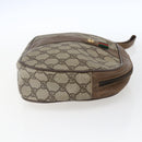 GUCCI GG Supreme Web Sherry Line Clutch Bag PVC Beige Gold 89 01 034 Auth 170931-5