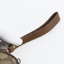 GUCCI GG Supreme Web Sherry Line Clutch Bag PVC Beige Gold 89 01 034 Auth 170931-7