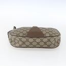 GUCCI GG Supreme Web Sherry Line Clutch Bag PVC Beige Gold 89 01 034 Auth 170931-9