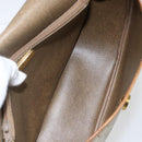 Christian Dior Honeycomb Canvas Shoulder Bag PVC Beige Gold Auth 170932-16