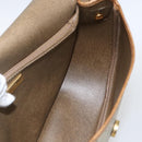 Christian Dior Honeycomb Canvas Shoulder Bag PVC Beige Gold Auth 170932-17