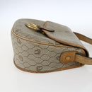 Christian Dior Honeycomb Canvas Shoulder Bag PVC Beige Gold Auth 170932-5