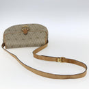 Christian Dior Honeycomb Canvas Shoulder Bag PVC Beige Gold Auth 170932-7