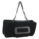 BOTTEGA VENETA INTRECCIATO Kettingschoudertas Zwart Auth 170936V-1
