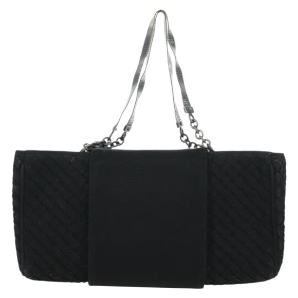 BOTTEGA VENETA INTRECCIATO Kettingschoudertas Zwart Auth 170936V