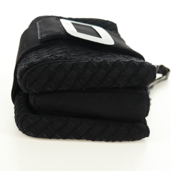 BOTTEGA VENETA INTRECCIATO Kettingschoudertas Zwart Auth 170936V
