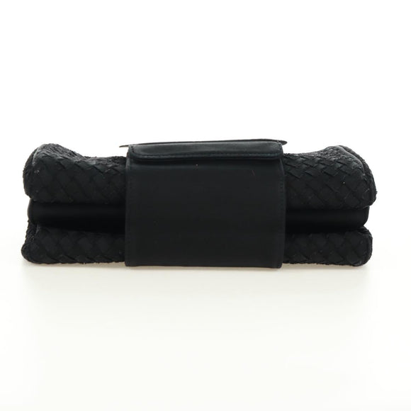 BOTTEGA VENETA INTRECCIATO Kettingschoudertas Zwart Auth 170936V