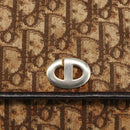 Christian Dior Trotter Canvas Shoulder Bag Beige Gold Auth 170939-17