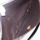 Christian Dior Trotter Canvas Shoulder Bag Beige Gold Auth 170939-12