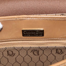 Christian Dior Honeycomb Canvas Shoulder Bag PVC Brown Gold Auth 170940-10