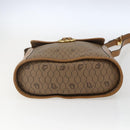 Christian Dior Honeycomb Canvas Shoulder Bag PVC Brown Gold Auth 170940-5