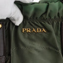 PRADA Hand Bag Nylon 2way Khaki Gold Auth 170942-20