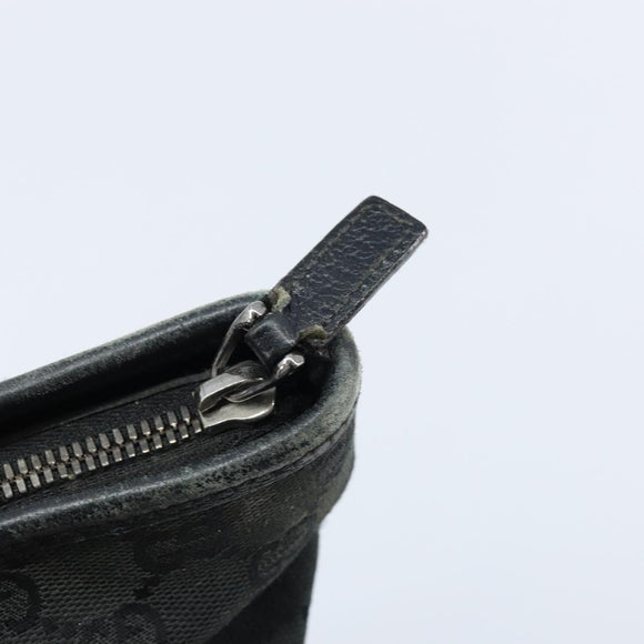 GUCCI GG Canvas Web Sherry Line Tragetasche Schwarz 132898 Auth 170944